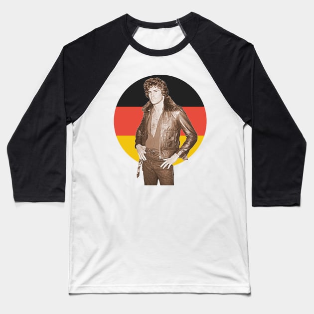 Germans Love David Hasselhoff Baseball T-Shirt by darklordpug